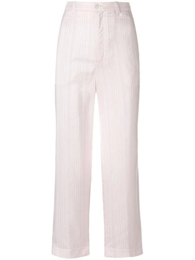 Shop Erika Cavallini Wide Leg Cropped Pants In Pink