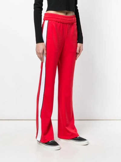 Shop Off-white Side Stripe Track Pants In Red