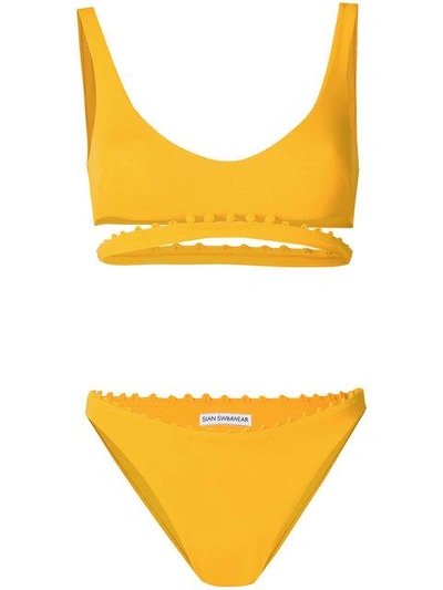 Shop Sian Swimwear Liliana Two-piece Bikini In Yellow