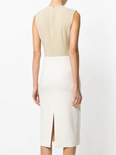 Shop Joseph Colour Block Dress - Nude & Neutrals