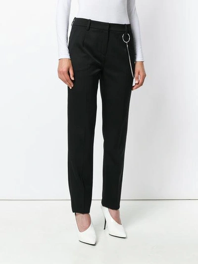 Shop Mugler Tailored Trousers - Black