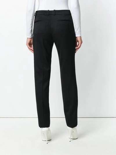 Shop Mugler Tailored Trousers - Black
