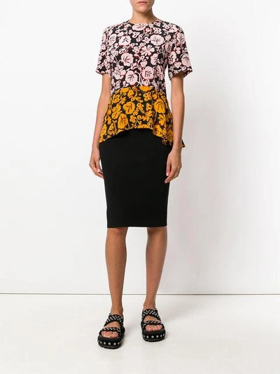 Shop Kenzo Floral Leaf Top In Multicolour