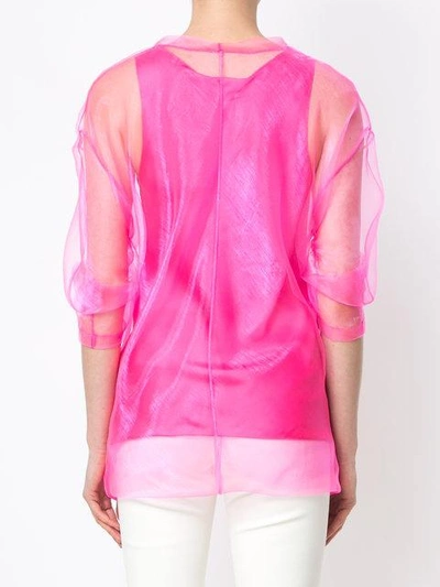 Shop Gloria Coelho Plain Top In Pink