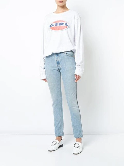 Shop Re/done High Rise Skinny Jeans - Blue