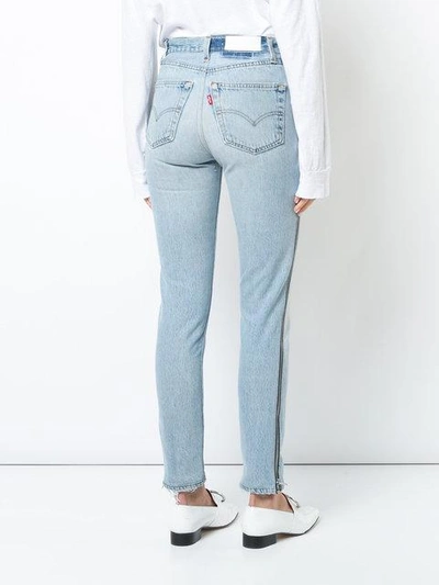 Shop Re/done High Rise Skinny Jeans - Blue