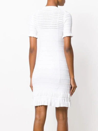 Shop Kenzo Knitted Dress In White