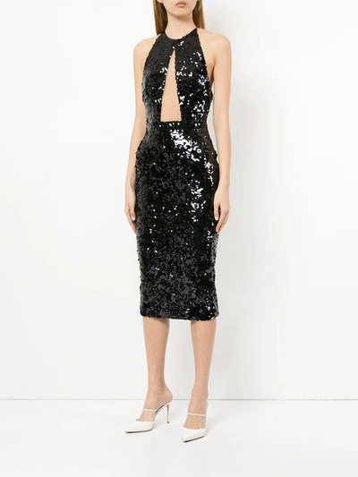 Shop Alex Perry Alexa Alter Dress In Black