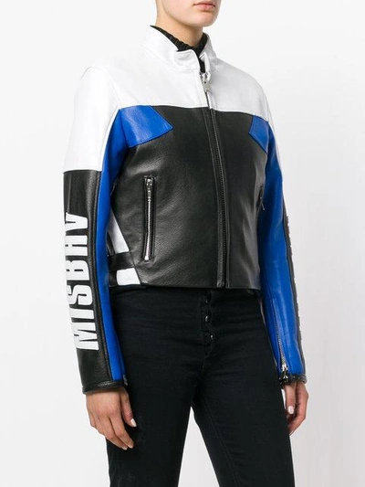 Shop Misbhv Colour-block Logo Jacket - Black