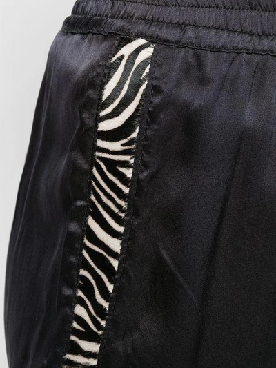 Shop Coup De Coeur Zebra Pony Piped Shorts - Black