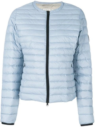 Shop Ecoalf Puffer Jacket - Blue