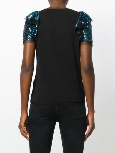 Shop P.a.r.o.s.h Sequin Top In Blue