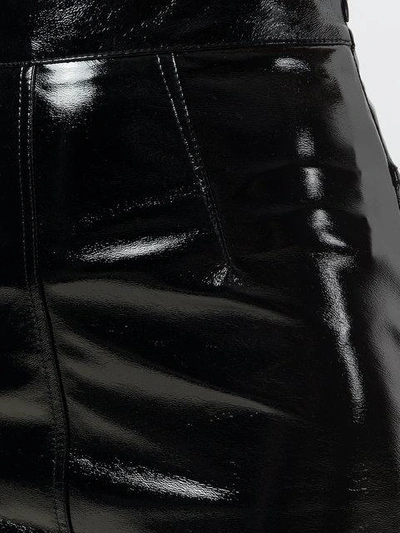 Shop Fiorucci Margot Vinyl Skirt In Black