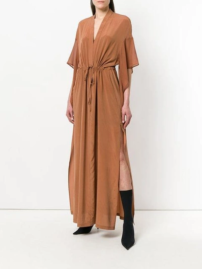 Shop Lost & Found Ria Dunn Side Split Maxi Dress - Brown