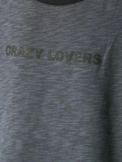Shop À La Garçonne Crazy Lovers Tank Top In Grey