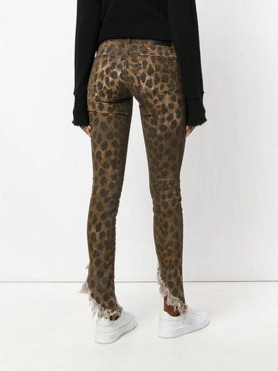 Shop R13 Leopard Printed Jeans