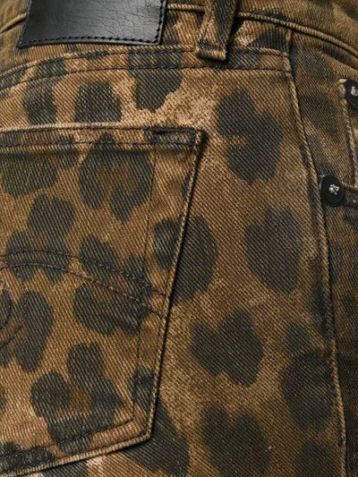 Shop R13 Leopard Printed Jeans