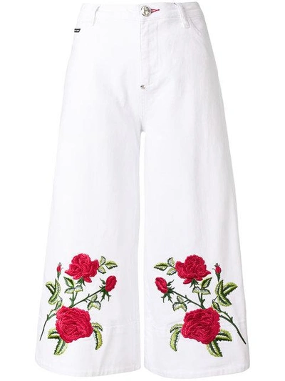 Shop Philipp Plein Portofino Malta Denice Jeans - White