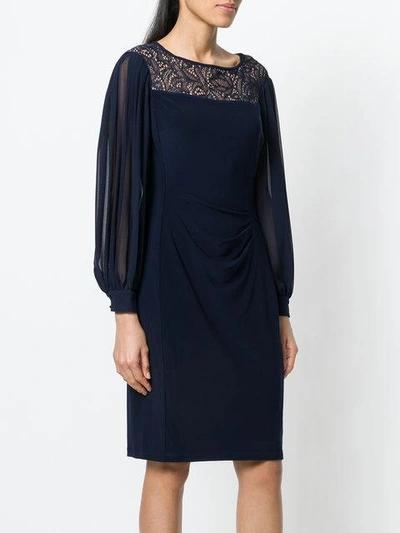 Shop Ralph Lauren Lace Panel Detail Dress