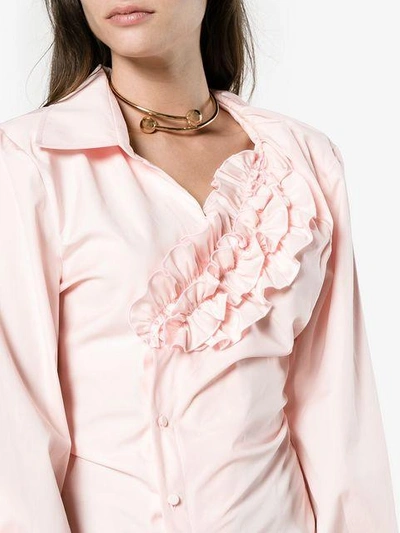 Shop Jacquemus La Chemise Seville Shirt In Pink