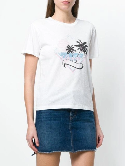 Shop Saint Laurent Young Romance T In White