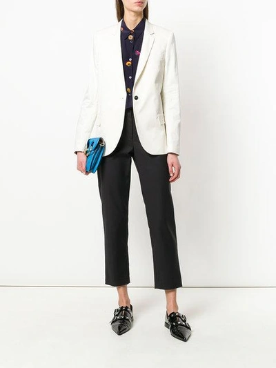 Shop Ps By Paul Smith Single Breasted Blazer - White