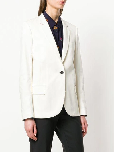 Shop Ps By Paul Smith Single Breasted Blazer - White
