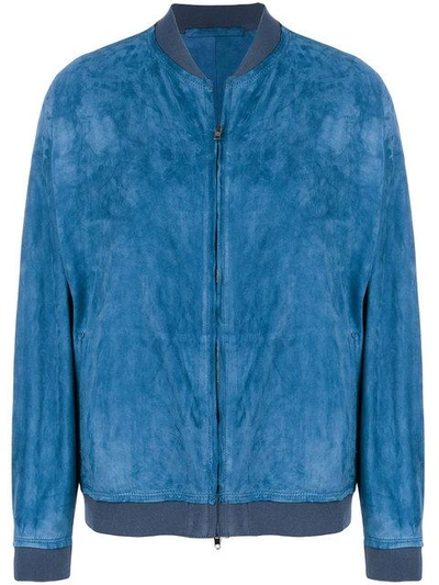 Shop Salvatore Santoro Zipped Jacket In Blue