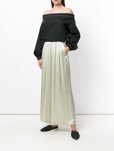 Shop Forte Forte Cropped Palazzo Trousers