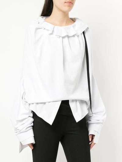 Shop Aganovich Layered Oversize Sleeve Top