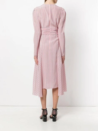 Shop Ermanno Scervino Striped Dress - Pink