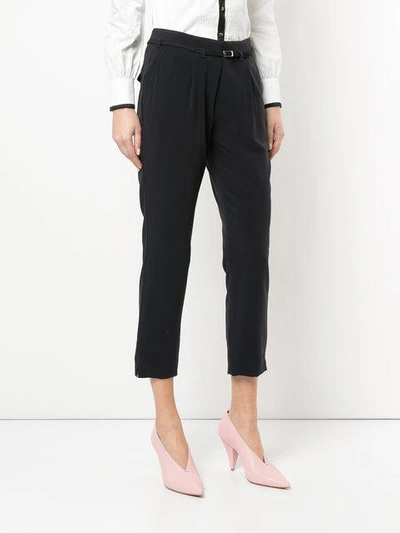 Shop Guild Prime Belted Tailored Trousers In Blue
