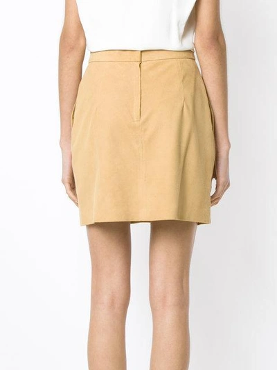 pleated details skirt