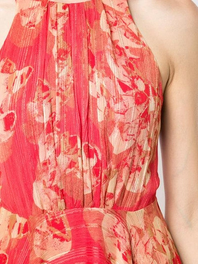 Shop Halston Heritage Printed Asymmetric Dress