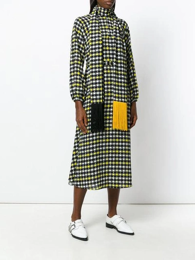 Shop Duro Olowu Long Sleeved Midi Dress