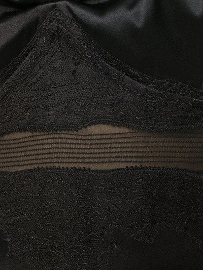 Shop Ermanno Scervino Lace-panelled Dress - Black