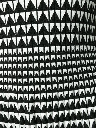 Shop Antonino Valenti Geometric Pattern Dress In Black