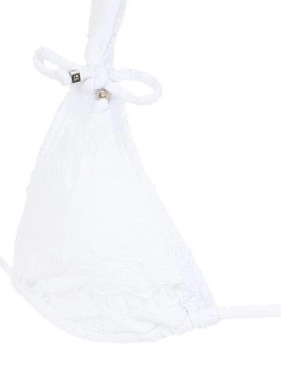 Shop Amir Slama Textured Bikini Set In White