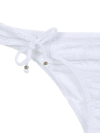 Shop Amir Slama Textured Bikini Set In White