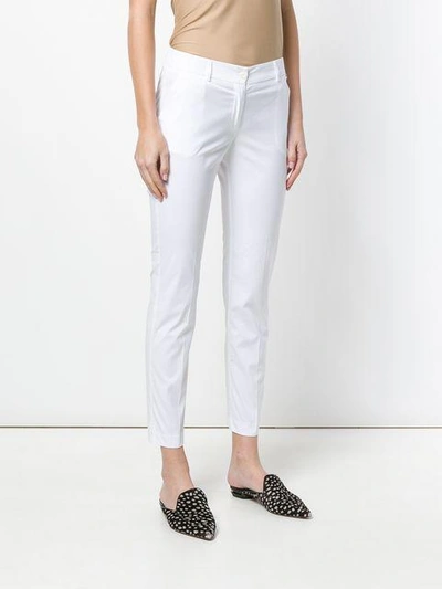 Shop Twinset Twin-set Slim-fit Trousers - White