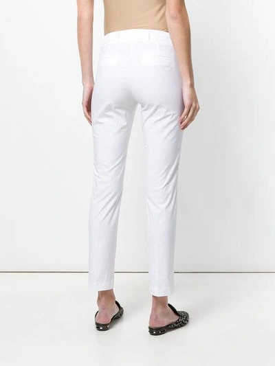 Shop Twinset Twin-set Slim-fit Trousers - White