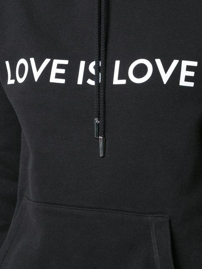 Shop Prabal Gurung 'love Is Love' Kapuzenpullover In Black