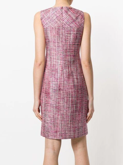 Shop Akris Textured Shift Dress In Pink