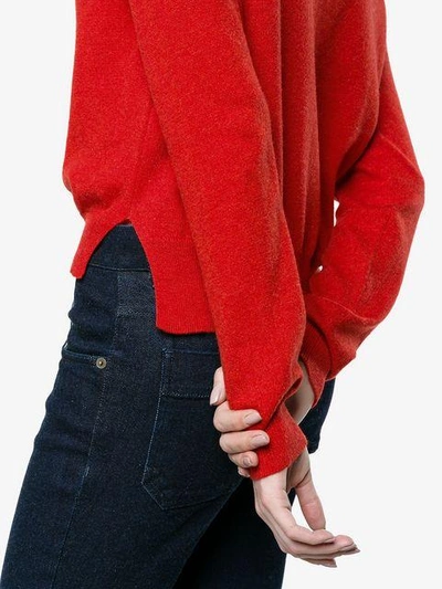 Shop Alexandra Golovanoff Red Francoise Cashmere Jumper