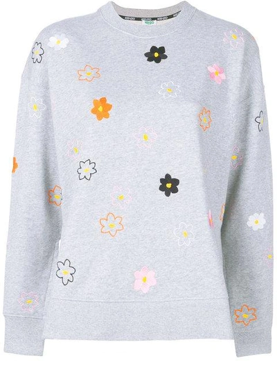 embroidered flower sweater