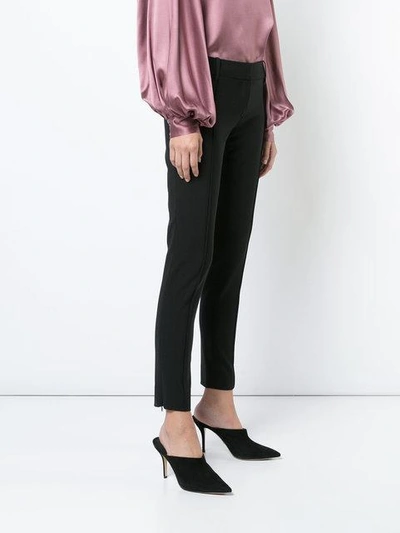 Shop Nili Lotan Skinny Tailored Trousers - Black