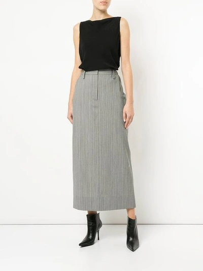 Shop Christopher Esber Pant Style Skirt - Grey
