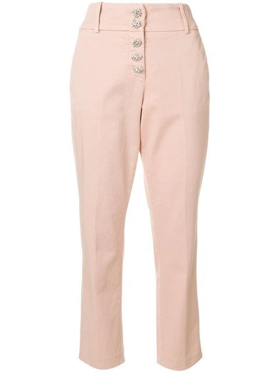 Shop Dondup Fairey Trousers In Pink
