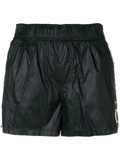 Shop Fenty X Puma Logo Tearaway Mini Shorts In Black