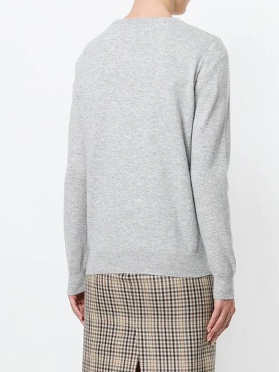 Shop N•peal Crew-neck Cashmere Jumper In Grey
